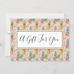 Certificat cadeau Ananas & Hibiscus Fleurs