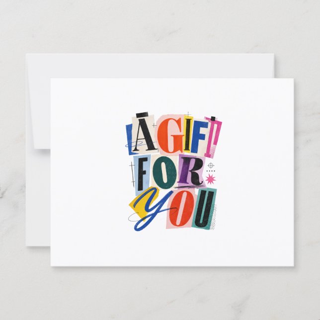 Certificat-cadeau blanc coloré pour entreprise (Devant)