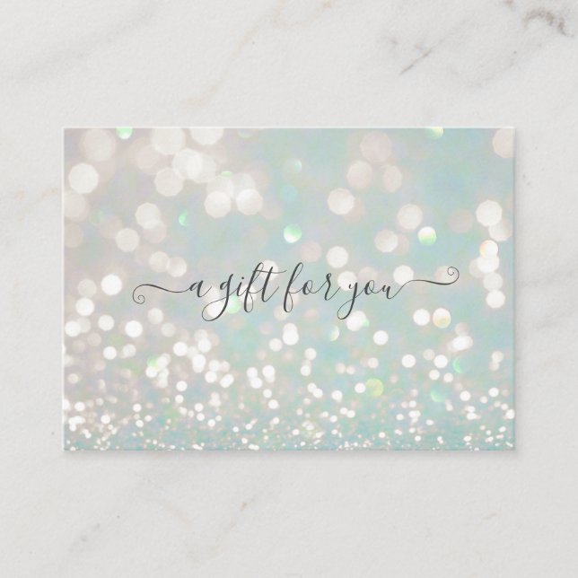 certificat cadeau bokeh pastel cristal (Devant)