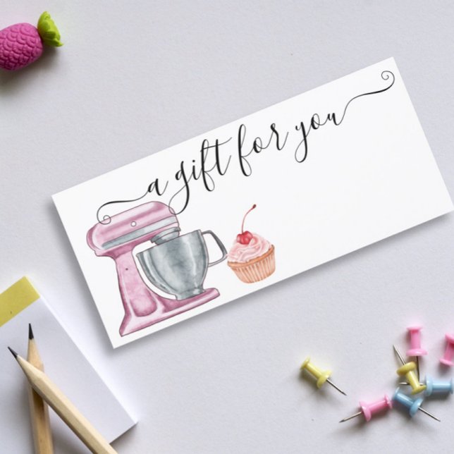 Certificat Cadeau Boulangerie Pâtisserie Cup Cake  (Créateur téléchargé)