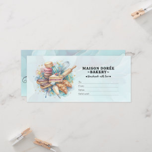 Certificat Cadeau Boulangerie Pâtisserie Pâtissier