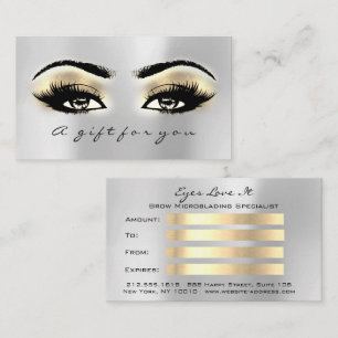 Certificat cadeau Brosses Silver Gold Lashes Maqui