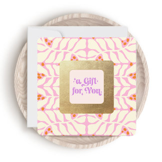 Certificat cadeau Cadeau Or Rose Cute