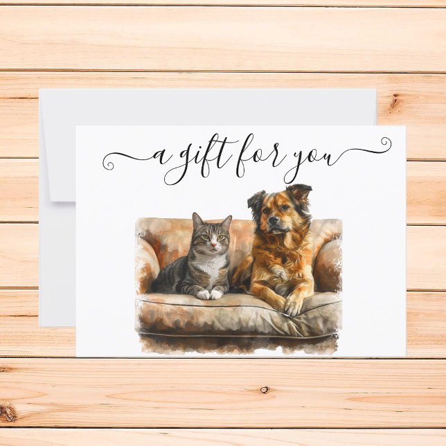 Certificat cadeau Chien Chat Animaux de compagnie  (Créateur téléchargé)