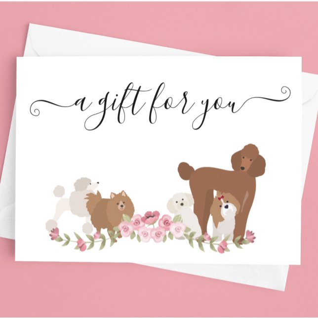 Certificat cadeau Chien Grooming Animaux Animaux d (Créateur téléchargé)