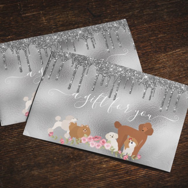 Certificat cadeau Chien Grooming Animaux Animaux d (Créateur téléchargé)