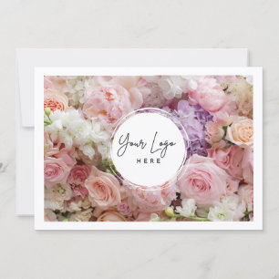 Certificat Cadeau Code QR Logo Floral Moderne