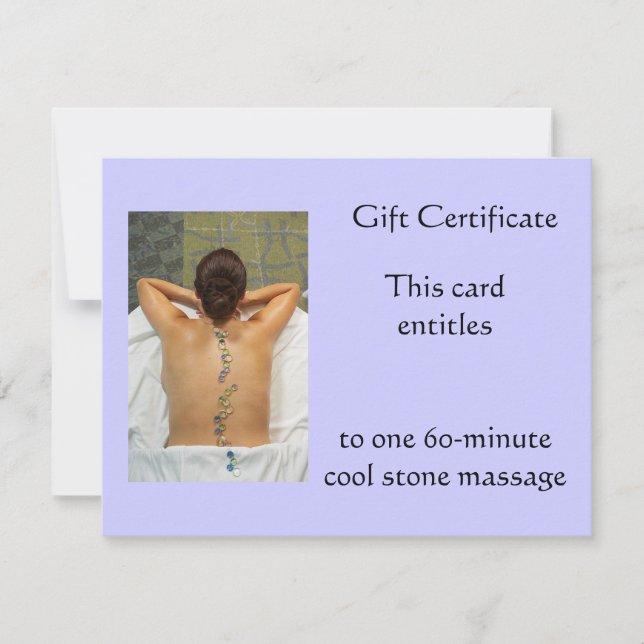 Certificat cadeau cool Stone (Devant)
