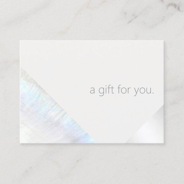 Certificat cadeau de beauté Spa moderne Salon (Devant)