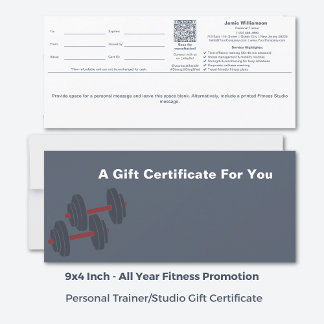 Certificat cadeau de bien-être gris blanc minimal