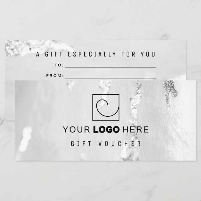 Certificat/Cadeau de Bon de Réduction en Feuille d (Devant / Derrière)