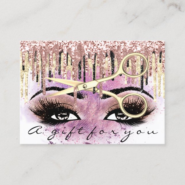 Certificat Cadeau de coiffeur Drives Lash Maquilla (Devant)