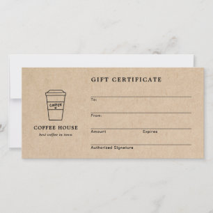 Certificat Cadeau de la Jolie Brune Café