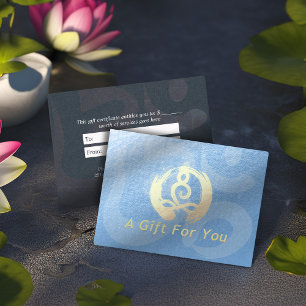 Certificat cadeau de l'instructeur YOGA Méditation