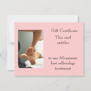 Certificat cadeau de massage de pied