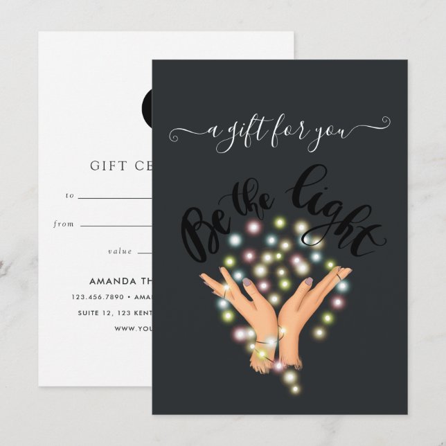 Certificat cadeau de Noël d'entreprise (Devant / Derrière)