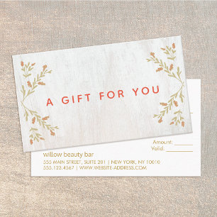 Certificat cadeau de Noël en bois