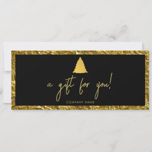 Certificat cadeau de Noël Gold pour entreprise