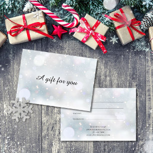 Certificat-cadeau de Noël pour entreprise