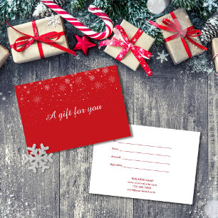 Certificat-cadeau de Noël pour entreprise