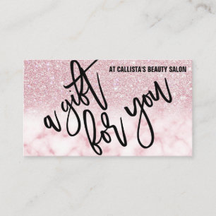 Certificat cadeau de Parties scintillant rose glam