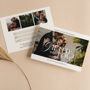 Certificat cadeau de photographie de calligraphie