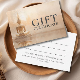 Certificat Cadeau de Salon – Bouddha Doré