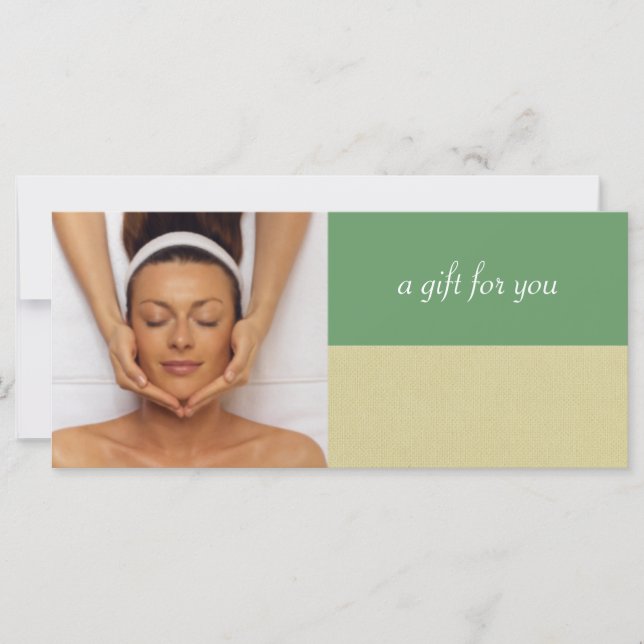 Certificat-cadeau de Spa de jour ou de massothérap (Devant)