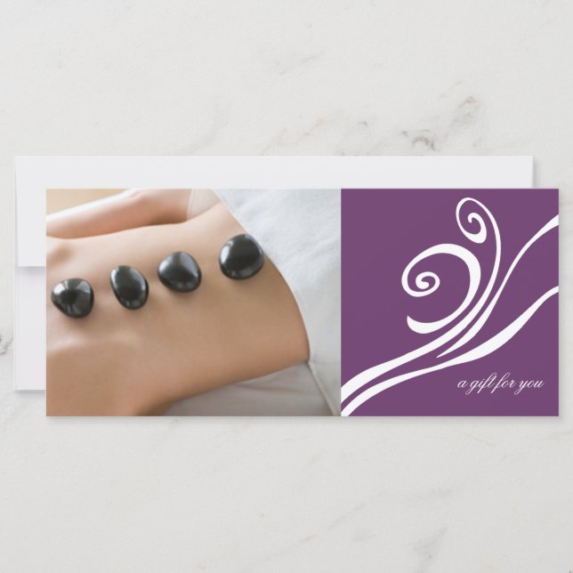 Certificat-cadeau de Spa de jour ou de massothérap (Devant)
