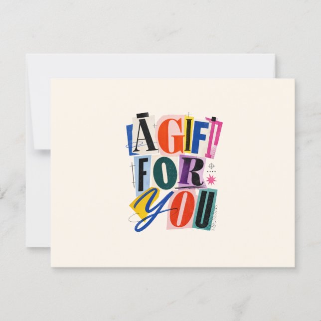Certificat-cadeau d'entreprise coloré (Devant)