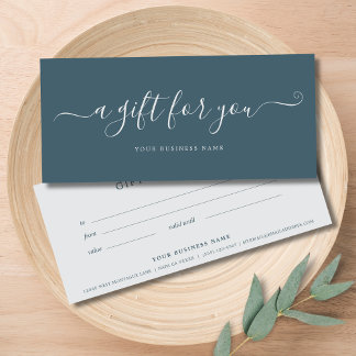 Certificat cadeau d'entreprise Élégant simple