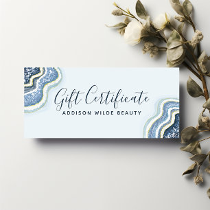 Certificat Cadeau d'Entreprise en Géode d'Agate Pa