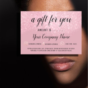 Certificat cadeau d'entreprise Logo moderne social