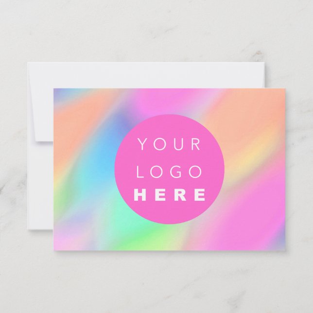 Certificat cadeau d'entreprise Logo social moderne (Dos)