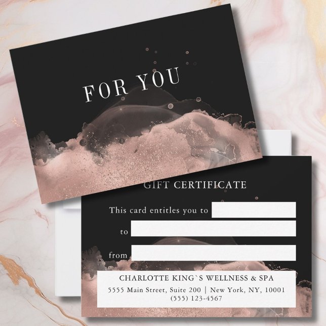 CERTIFICAT-CADEAU D'ENTREPRISE MODERNE (BUSINESS GIFT CERTIFICATE| for you, modern & Trends. Perfect for Beauty, Nails, Lashes, Make-up Arti)