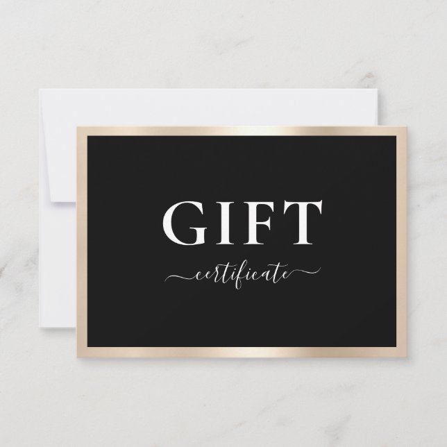 CERTIFICAT CADEAU D'ENTREPRISE | Moderne | (Devant)