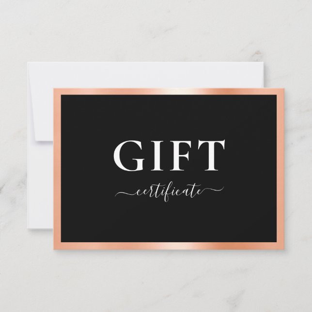 CERTIFICAT CADEAU D'ENTREPRISE | Moderne | (Devant)