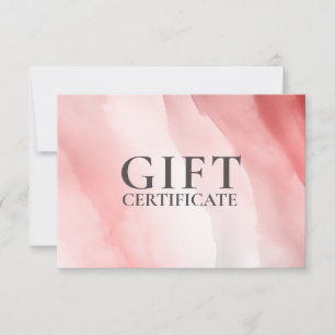 CERTIFICAT CADEAU D'ENTREPRISE   Moderne   Aquarel