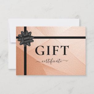 CERTIFICAT CADEAU D'ENTREPRISE Ruban Cuivre