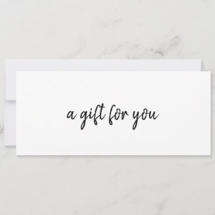Certificat cadeau d'entreprise simple et élégant