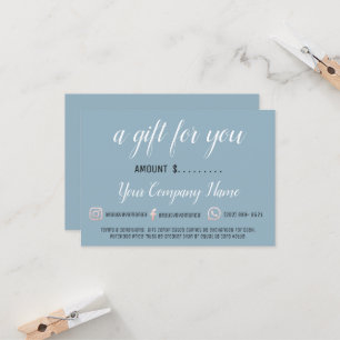 Certificat cadeau d'entreprise Simply Logo Social 