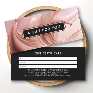 Certificat Cadeau du Salon de Beauté Rose Blush