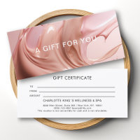 Certificat Cadeau du Salon de Beauté Rose Blush