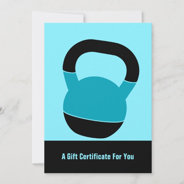 Certificat-cadeau Électrique Bleu 5"x7" (Devant)