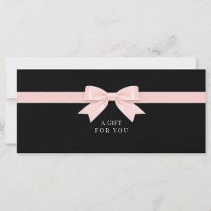 Certificat Cadeau Élégant à Ruban Noir