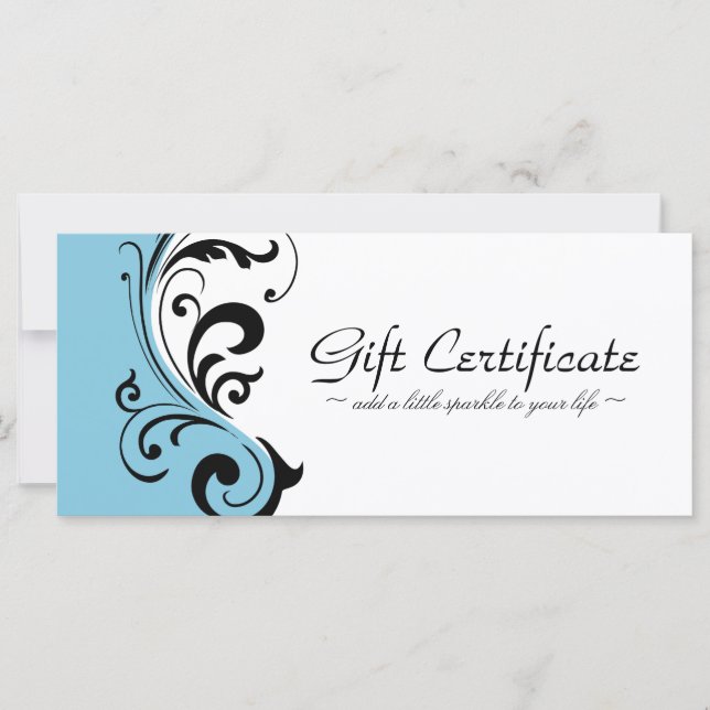 CERTIFICAT CADEAU ÉLÉGANT ET BOLD (Devant)