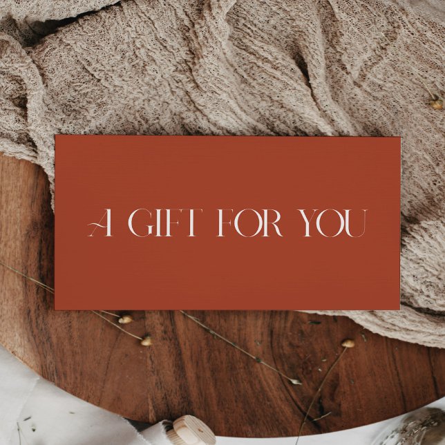 Certificat cadeau élégant et simple (Créateur téléchargé)