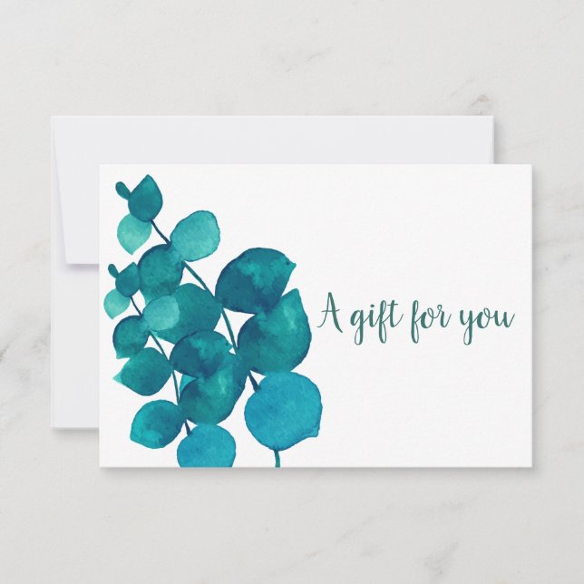 Certificat-cadeau élégant Eucalyptus (Devant)