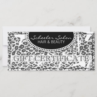 Certificat cadeau Empreinte de léopard pour cheveu