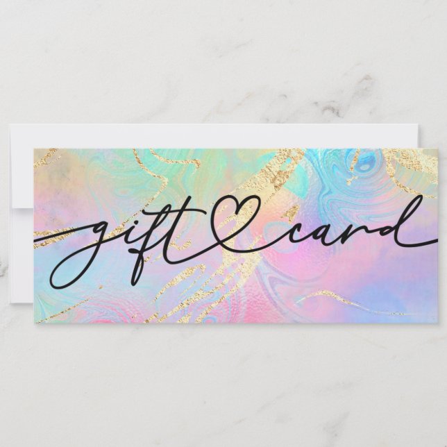 certificat cadeau en marbre fluide (Devant)